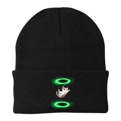 Funny Cat Falls Through Portal For Kitten And Cats Lovers Beanie