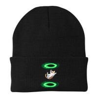 Funny Cat Falls Through Portal For Kitten And Cats Lovers Beanie