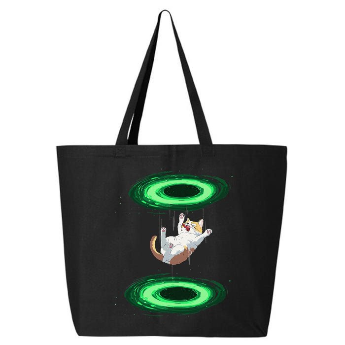 Funny Cat Falls Through Portal For Kitten And Cats Lovers 25L Jumbo Tote