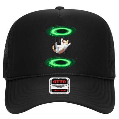 Funny Cat Falls Through Portal For Kitten And Cats Lovers Hat