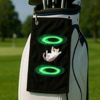 Funny Cat Falls Through Portal For Kitten And Cats Lovers Golf Towel