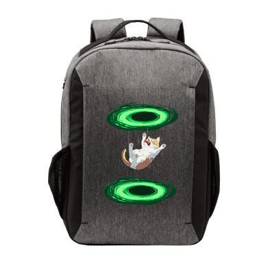 Funny Cat Falls Through Portal For Kitten And Cats Lovers Vector Backpack