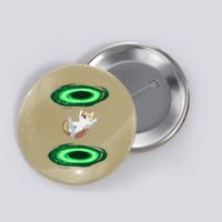 Funny Cat Falls Through Portal For Kitten And Cats Lovers Button