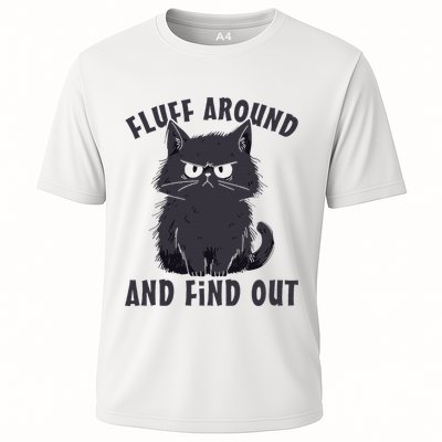 Funny Cat Fluff Around And Find Out Cat Lovers Cooling Performance Crew T-Shirt