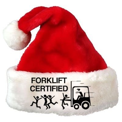 Forklift Certified Premium Christmas Santa Hat