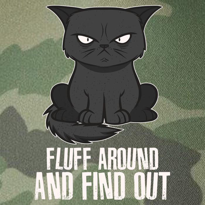 Funny Cat Fluff Around And Find Out Legacy Tie Dye Trucker Hat