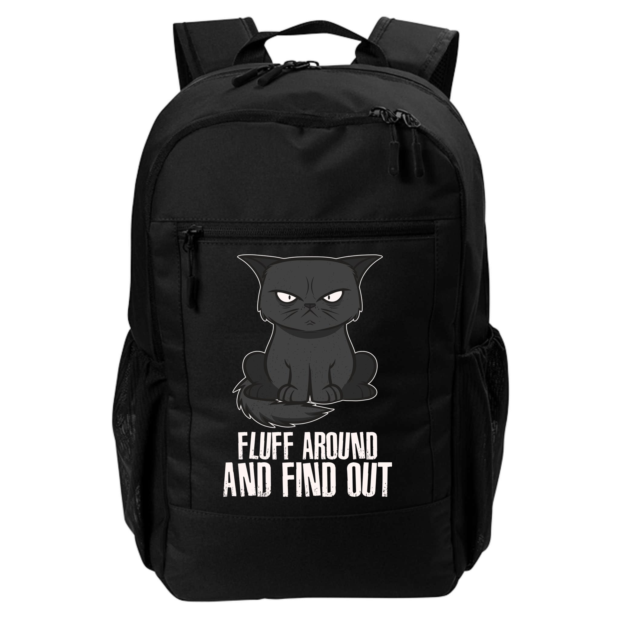 Funny Cat Fluff Around And Find Out Backpack