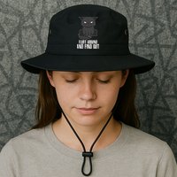 Funny Cat Fluff Around And Find Out Bucket Hat