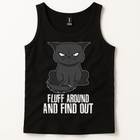 Funny Cat Fluff Around And Find Out Tank Top
