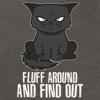 Funny Cat Fluff Around And Find Out Cotton Canvas Backpack