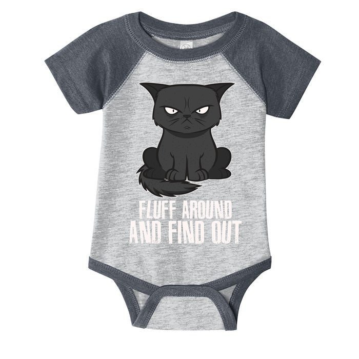 Funny Cat Fluff Around And Find Out Infant Baby Jersey Bodysuit