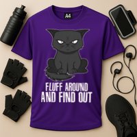 Funny Cat Fluff Around And Find Out Cooling Performance Crew T-Shirt