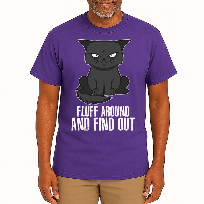 Funny Cat Fluff Around And Find Out Tall T-Shirt