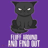 Funny Cat Fluff Around And Find Out Baby Bodysuit