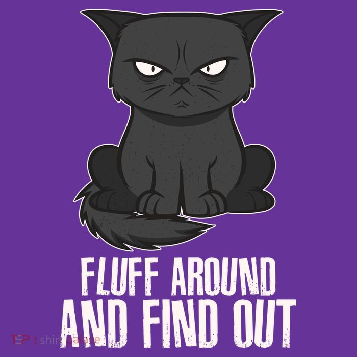 Funny Cat Fluff Around And Find Out Toddler Hoodie