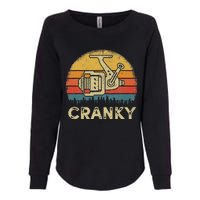 Funny Cranky Fishing Reel Pun Humor Fishermen Womens California Wash Sweatshirt