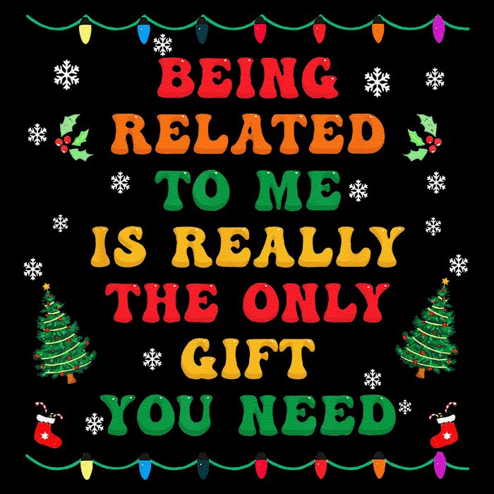 Funny Christmas Family Xmas Pajamas Being Related To Me Sustainable Bucket Hat