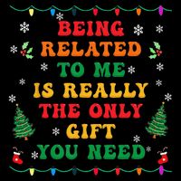 Funny Christmas Family Xmas Pajamas Being Related To Me 7-Panel Snapback Hat