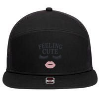 Feeling Cute 7 Panel Mesh Trucker Snapback Hat