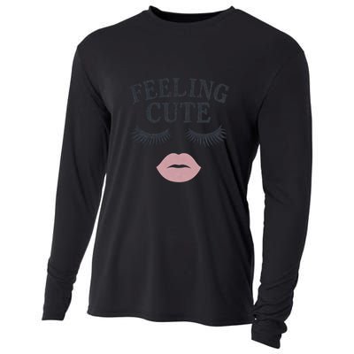 Feeling Cute Cooling Performance Long Sleeve Crew