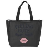 Feeling Cute Zip Tote Bag