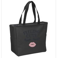 Feeling Cute Zip Tote Bag