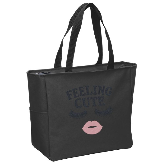 Feeling Cute Zip Tote Bag