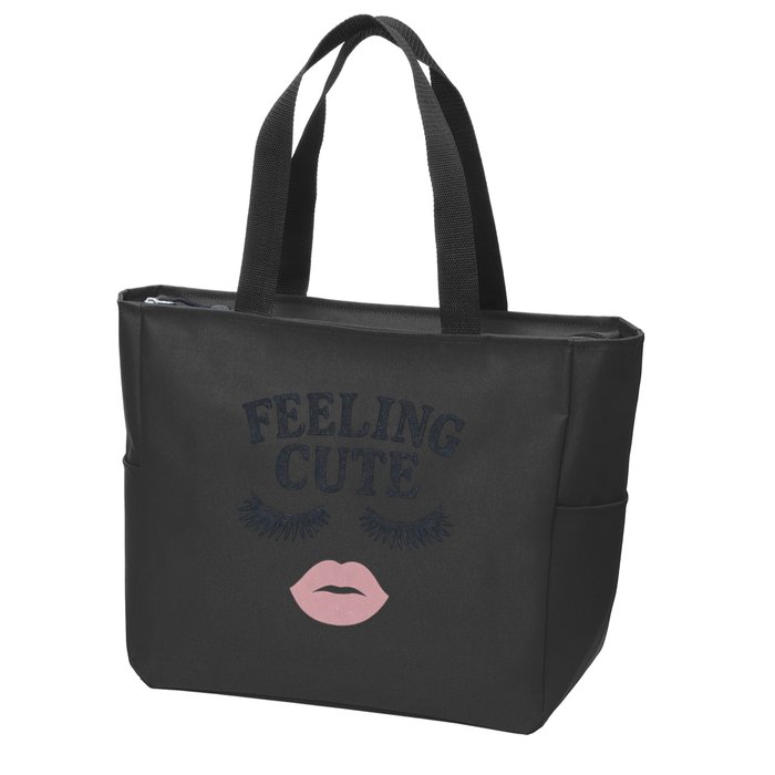 Feeling Cute Zip Tote Bag