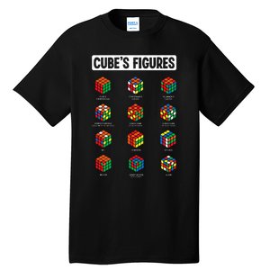 Funny Cube's Figures Rubik Speed Cubing Player Tall T-Shirt