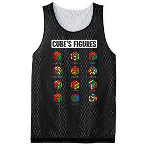 Funny Cube's Figures Rubik Speed Cubing Player Mesh Reversible Basketball Jersey Tank