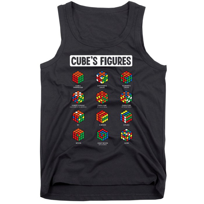 Funny Cube's Figures Rubik Speed Cubing Player Tank Top