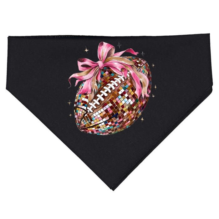 Football Coquette Football Lover Game Day Season USA-Made Doggie Bandana