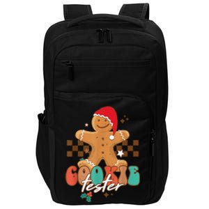 Funny Christmas Family Xmas Retro Cookie Tester Gingerbread Impact Tech Backpack