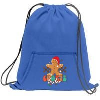 Funny Christmas Family Xmas Retro Cookie Tester Gingerbread Sweatshirt Cinch Pack Bag