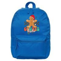 Funny Christmas Family Xmas Retro Cookie Tester Gingerbread 16 in Basic Backpack