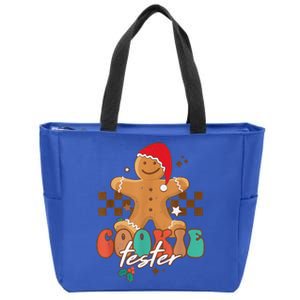 Funny Christmas Family Xmas Retro Cookie Tester Gingerbread Zip Tote Bag