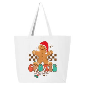 Funny Christmas Family Xmas Retro Cookie Tester Gingerbread 25L Jumbo Tote