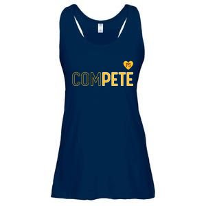 Funny Compete For Pete Ladies Essential Flowy Tank