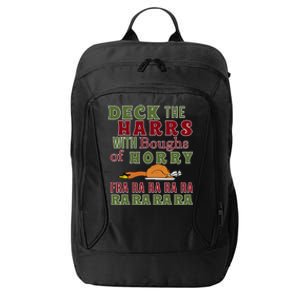 Funny Christmas Funny Deck The Harrs Fra Ra Ra Meaningful Gift City Backpack