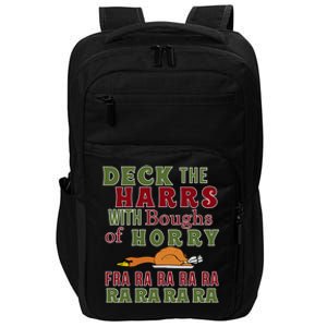 Funny Christmas Funny Deck The Harrs Fra Ra Ra Meaningful Gift Impact Tech Backpack