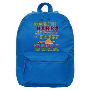 Funny Christmas Funny Deck The Harrs Fra Ra Ra Meaningful Gift 16 in Basic Backpack