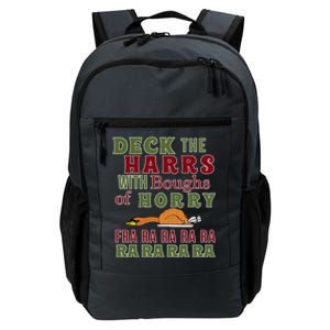 Funny Christmas Funny Deck The Harrs Fra Ra Ra Meaningful Gift Daily Commute Backpack