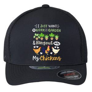 Funny Chicken For Men Women Gardening Chicken Lovers Garden Flexfit Unipanel Trucker Cap