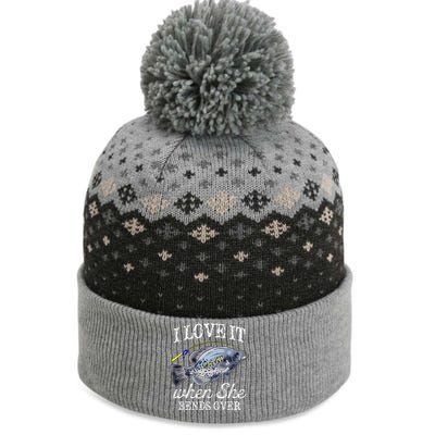 Funny Crappie Fishing Graphic Freshwater Fish The Baniff Cuffed Pom Beanie