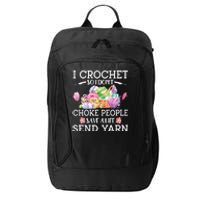 Funny Crochet City Backpack