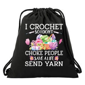 Funny Crochet Drawstring Bag