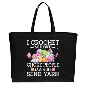 Funny Crochet Cotton Canvas Jumbo Tote