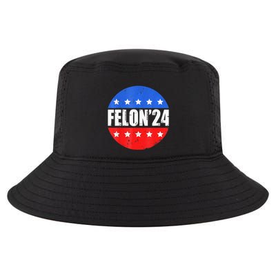 Felon24 Convicted Felon Pro Trump 2024 Cool Comfort Performance Bucket Hat