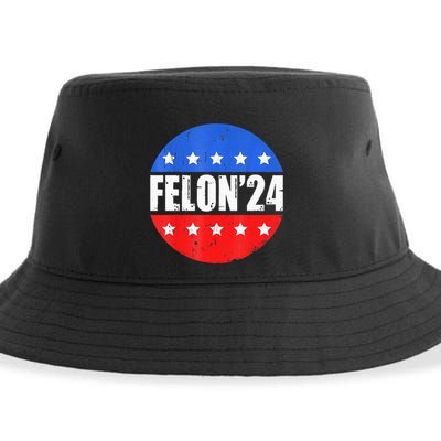 Felon24 Convicted Felon Pro Trump 2024 Sustainable Bucket Hat