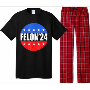 Felon24 Convicted Felon Pro Trump 2024 Pajama Set